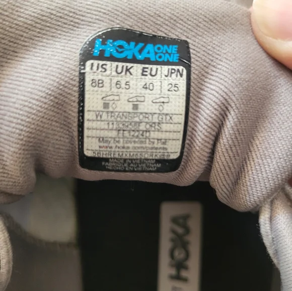 Hoka One One Gray Transport GTX, Size 8 - Picture 6 of 10